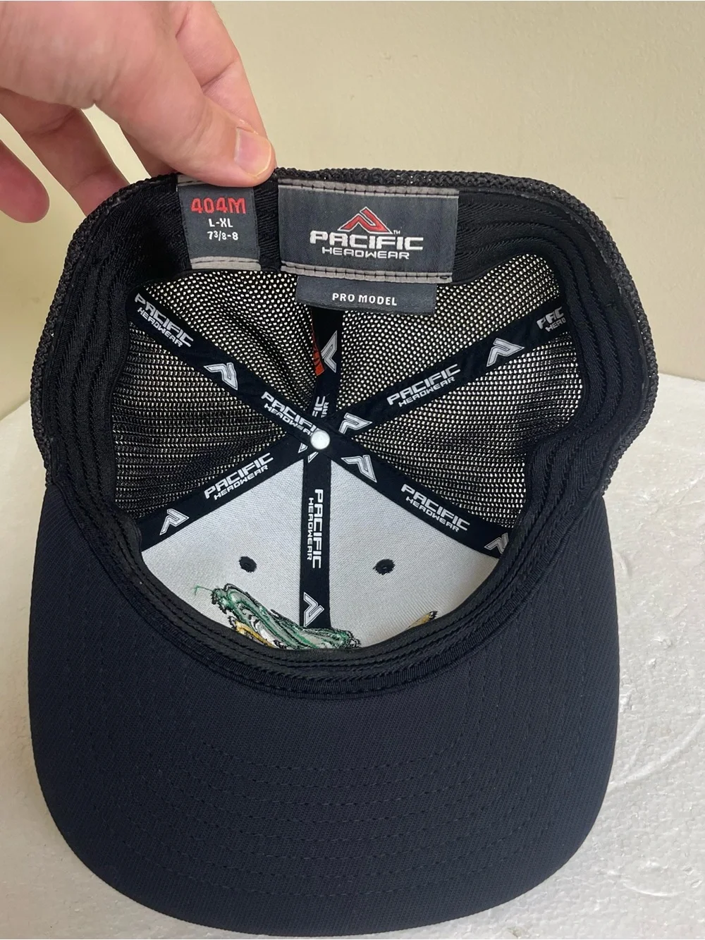 Pacific Headwear Angry Duck Stitched Logo Hat Cap Size L/Xl Black - Picture 4 of 4